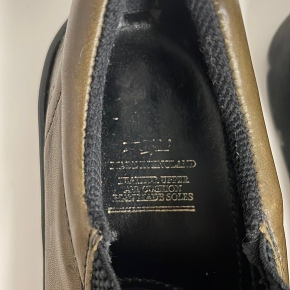 Vintage Dr. Martens Green Loafers Size 9.5 Chunky Slip On Made in England - Picture 8 of 12